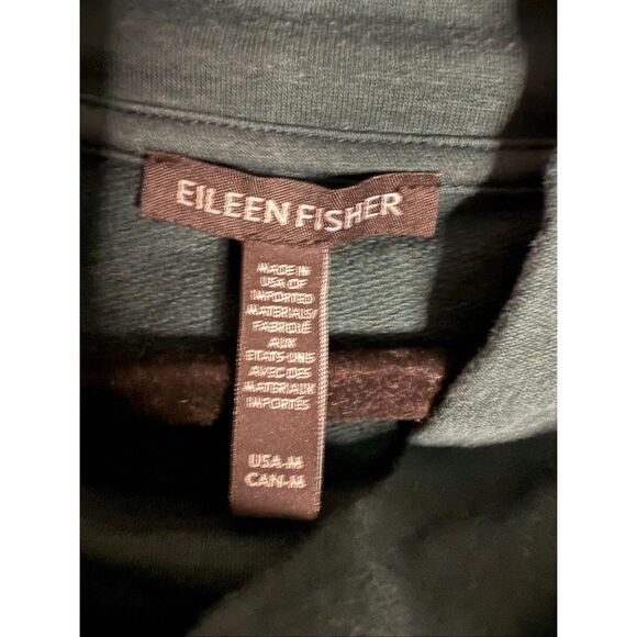 Eileen Fisher Cozy Brushed Terry Hug Funnel Neck Tops Bundle Size Medium - Picture 9 of 10